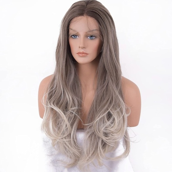Ombre Ash Brown Lace Front Wigs